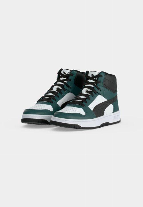 PUMA REBOUND SLAM MID JR UNISEX - High-top trainers - herb garden/black/white — foto 3