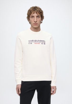 Calvin Klein Jeans GRAPHIC CREWNECK - Bluză de molton - black