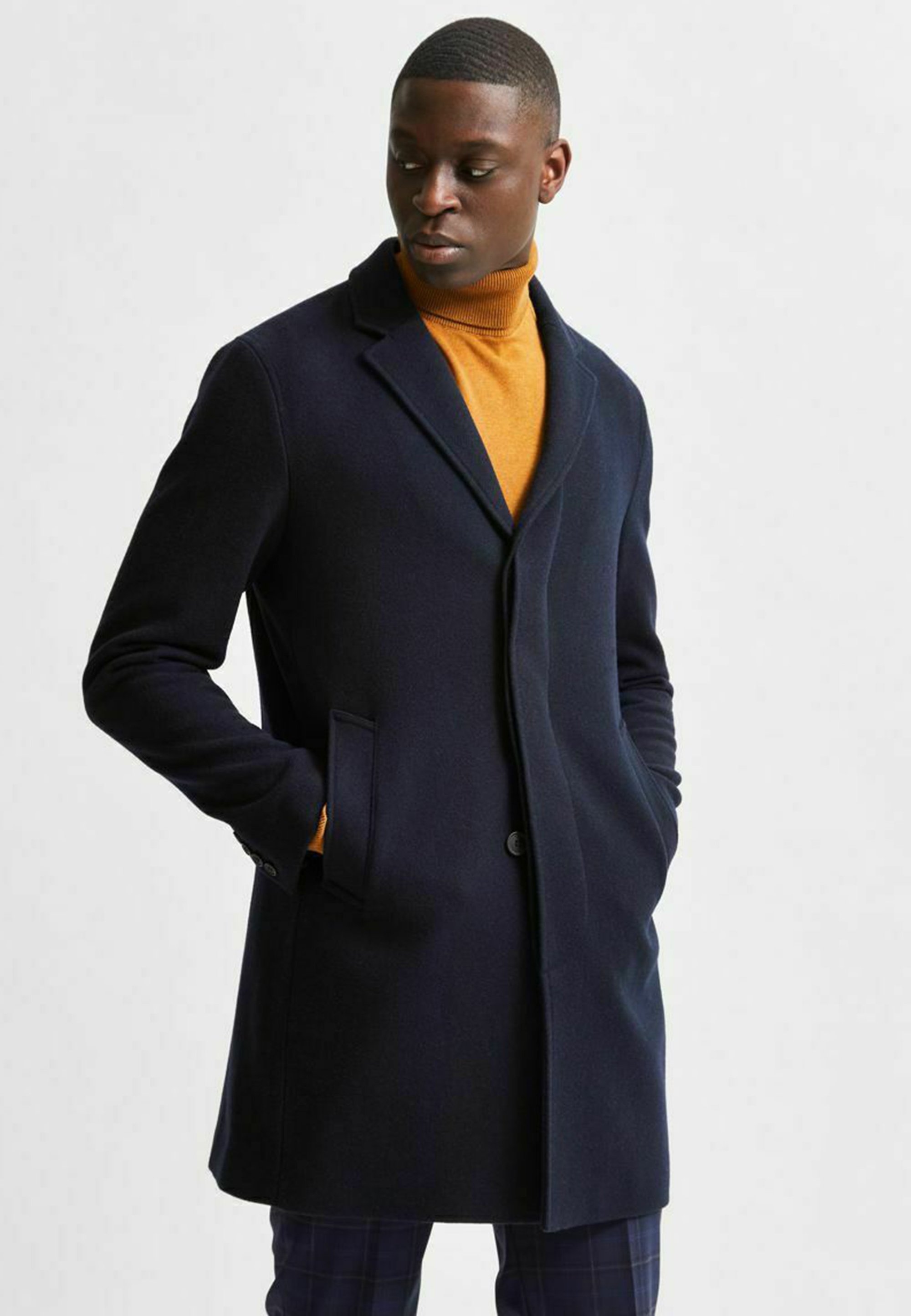 manteau homme navy