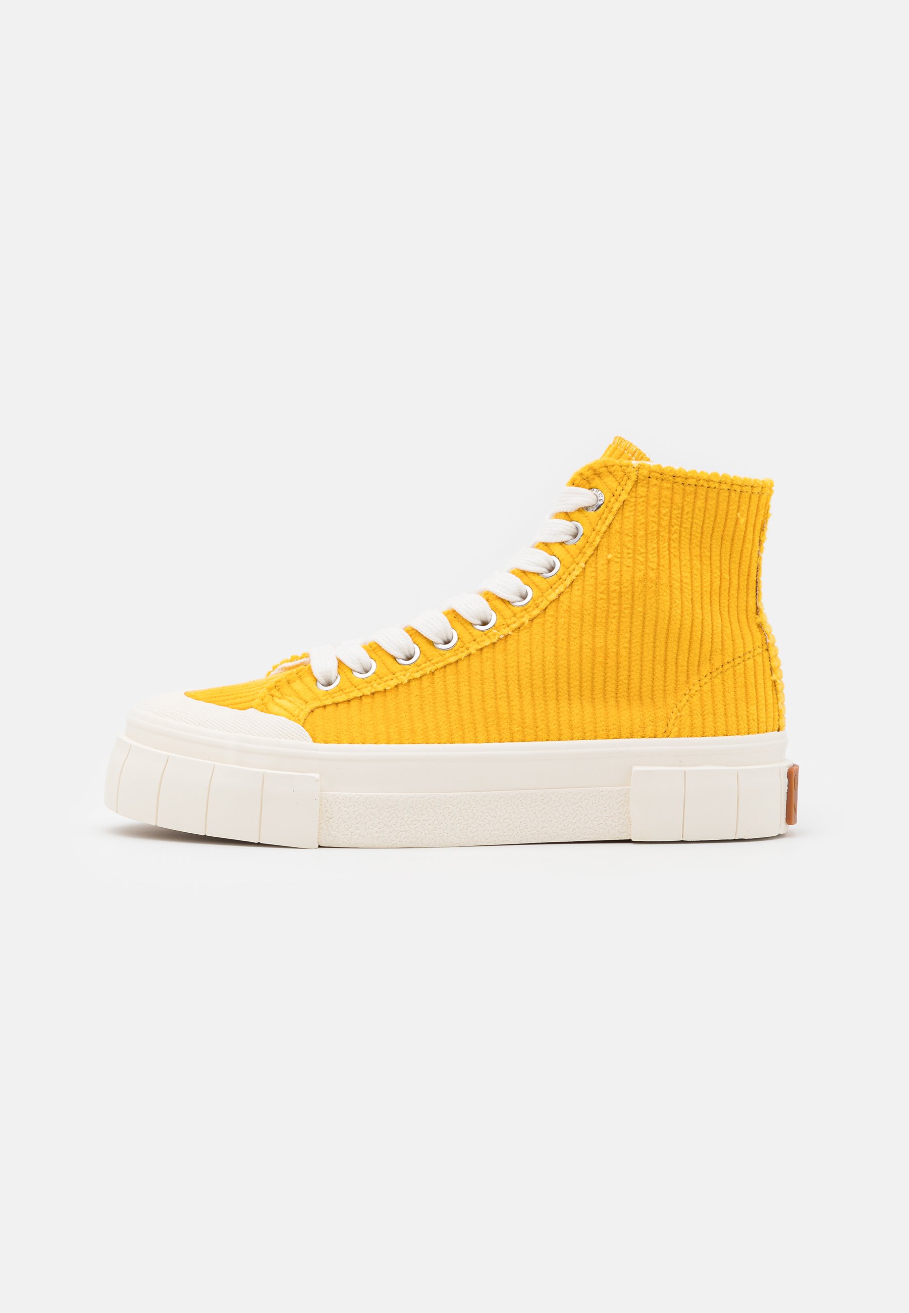 yellow high top trainers