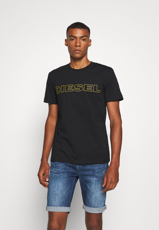 JAKE - Print T-shirt - black/yellow