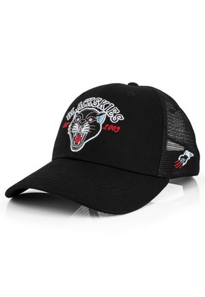 UNISEX TRADITIONAL TATTOO TRUCKER PANTHER - Kapa - schwarz