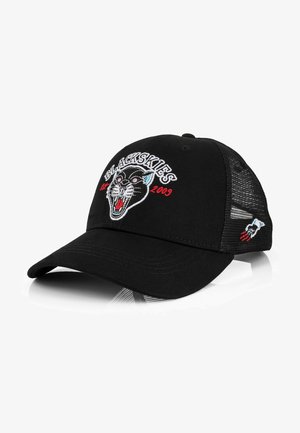 UNISEX TRADITIONAL TATTOO TRUCKER PANTHER - Kapa - schwarz