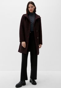 s.Oliver Manteau classique - dark red heringbon