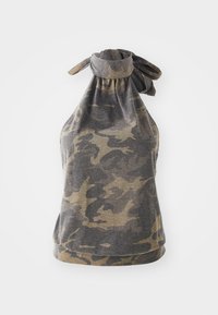 Jaded London DRAPED WITH SCARF DETAIL - Top - green