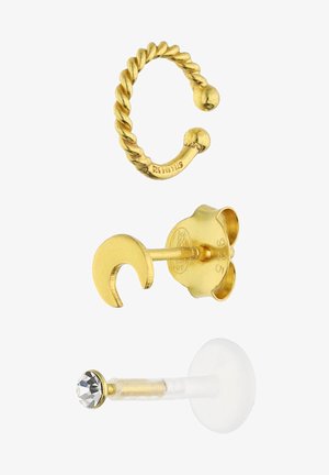 EAR PIERCING SET TRAGUS HELIX - Earrings - goldfarben