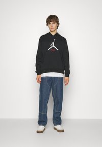 Jordan BASELINE - Felpa con cappuccio - black/white