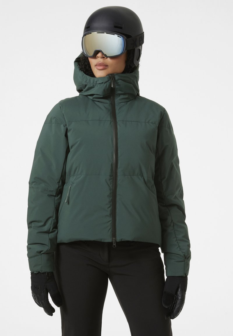 Helly Hansen NORA SHORT PUFFY - Chaqueta de snowboard - darkest spruce