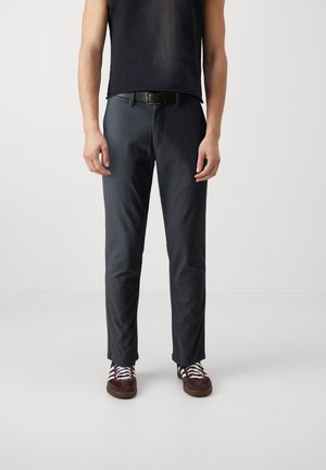 Jack & Jones JPSTMARCO JJDAVE WITH BELT - Chinos - navy blazer