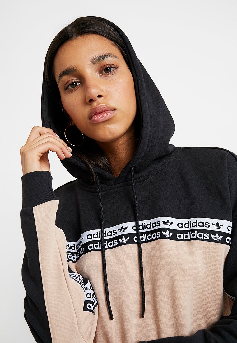 adidas cropped hoodie ash pearl