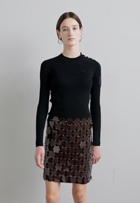 Rabanne EXCLUSIVE RHODOID SKIRT - Omlottkjol - ruby red