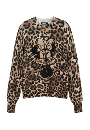 Desigual MINNIE ANIMAL PRINT  - Jumper - brown