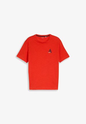 TOM TAILOR, TOM TAILOR T-SHIRT T-SHIRT MIT STICKEREI - T-shirt print - orange red