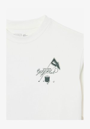 Lacoste, LACOSTE - - T-shirt print - blanc-v