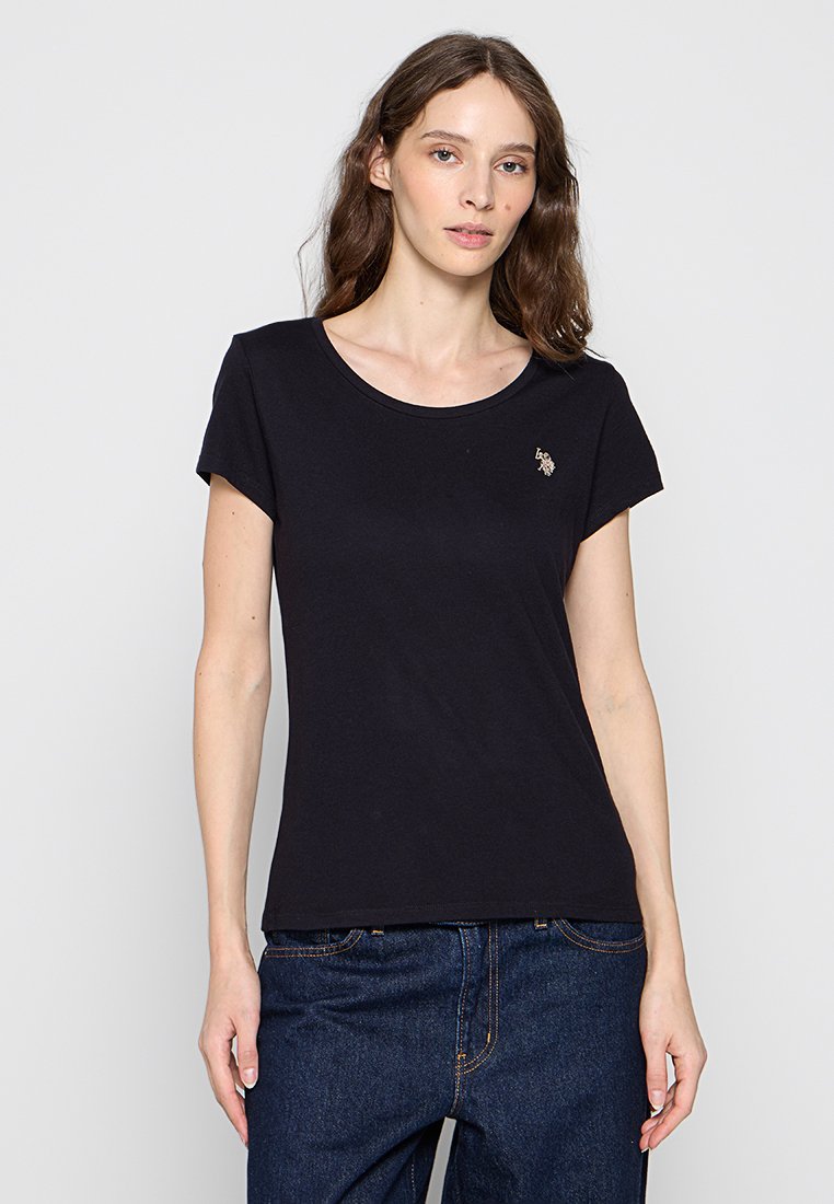 U.S. Polo Assn. T-shirt basic zwart U.S. Polo Assn. T-shirt basic zwart
