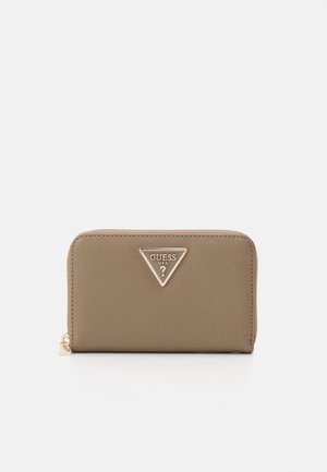 Guess LAUREL MEDIUM ZIP AROUND - Wallet - dark taupe