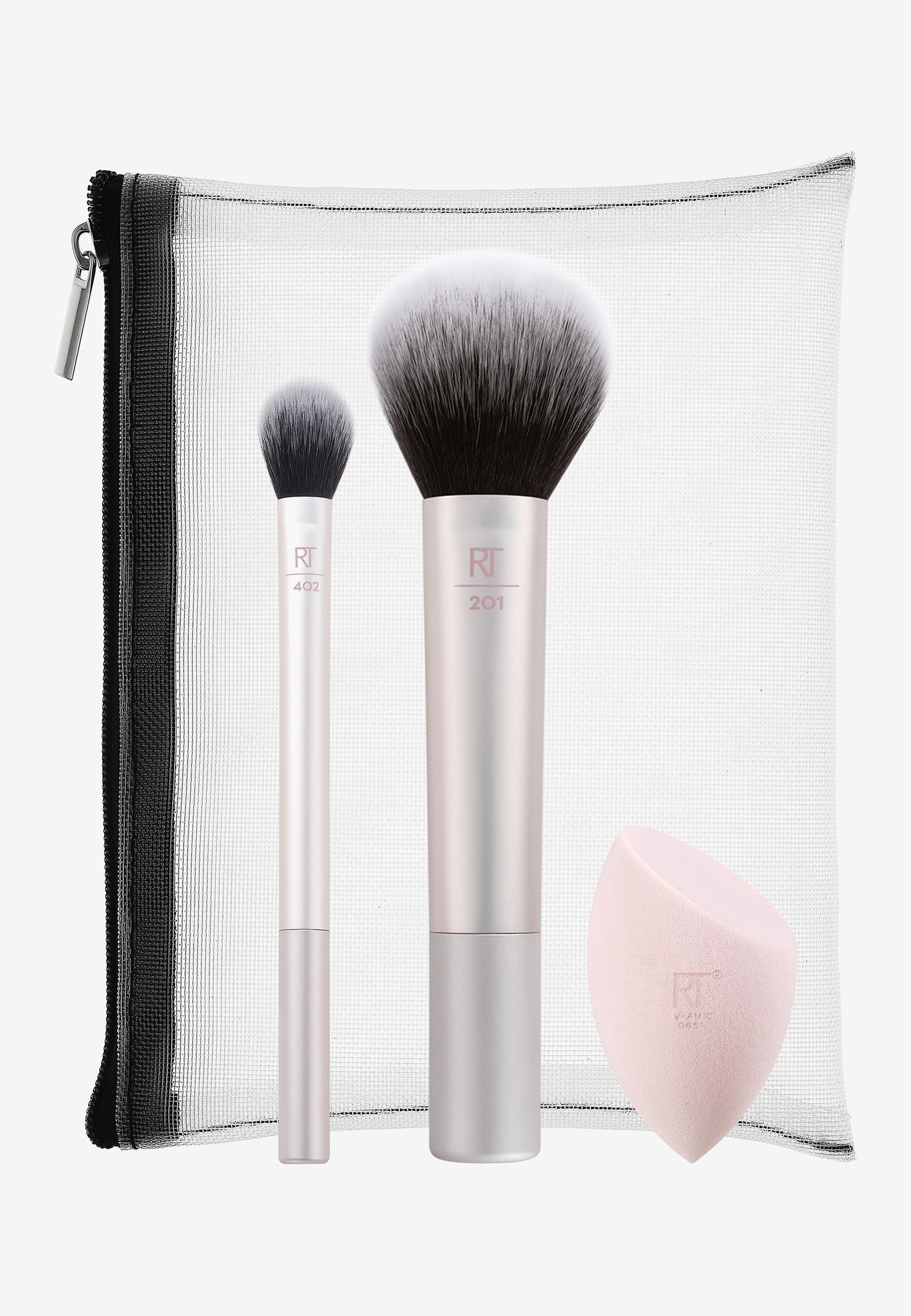 Real Techniques NATURALLY RADIANT SPONGE + BRUSH KIT\u200b - Kwastenset - - -  Zalando.nl