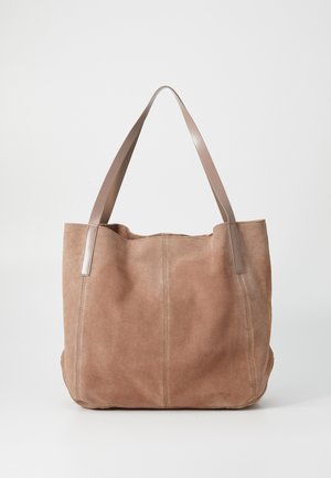 Anna Field LEATHER - Tote bag - taupe