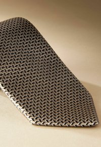 Next ITALY - Kravata - yellow gold navy blue geometric