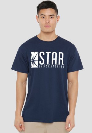 Cotton Soul, THE FLASH S.T.A.R. - Print T-shirt - dark blue