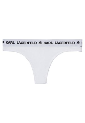 KARL LAGERFELD LOGO THONG - Stringi - white