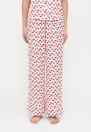 Sleep Pant - Pantaloni del pigiama - white/red