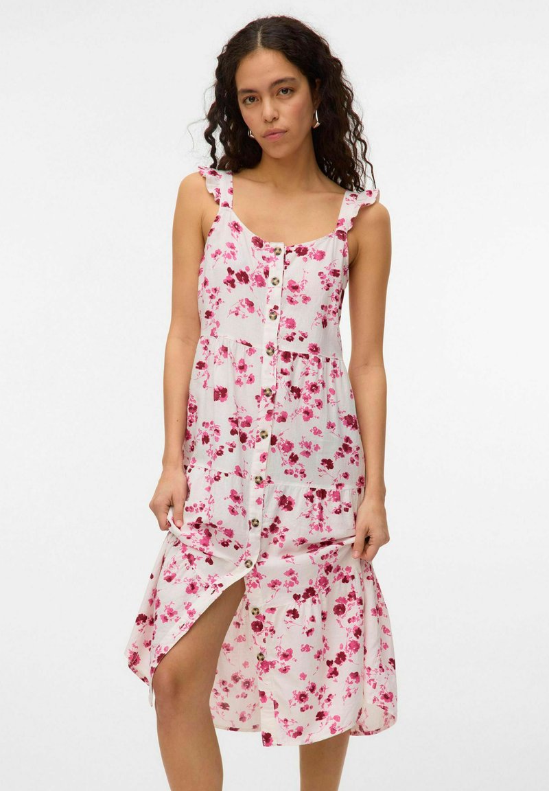 Vero Moda LINN MIDI - Abito a camicia - cabaret