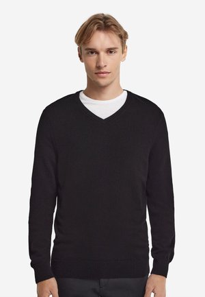 Falconeri, ULTRASOFT V-NECK - Pullover - Black