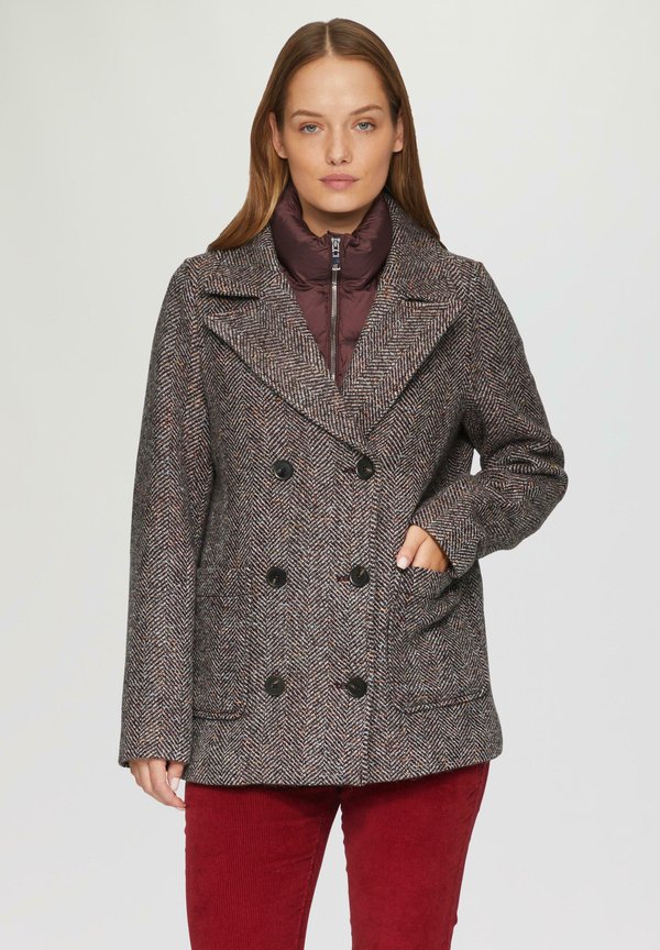 CABAN MIT HERAUSNEHMBAREM  - Übergangsjacke - bordeaux