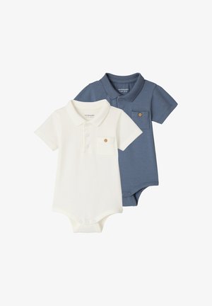 Vertbaudet, VERTBAUDET 2ER-PACK BABY BODYS FÜR NEUGEBORENE, POLOKRAGEN - Body - wollweiß