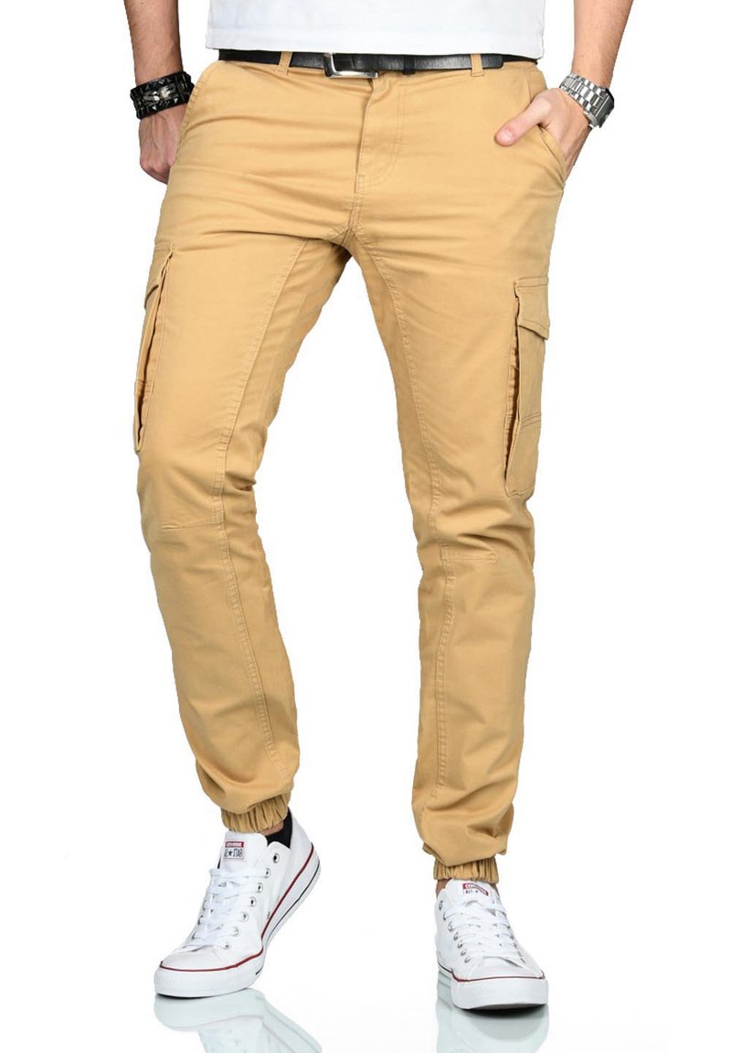 Herren Chinos | Alessandro Salvarini DESIGNER Cargohose beige - CE92588 Herren Chinos | Alessandro Salvarini DESIGNER Cargohose beige - CE92588