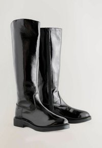 FOREVER COMFORT RIDER - Üle põlve saapad - metallic black