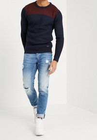 Brave Soul Stickad tröja - dark blue