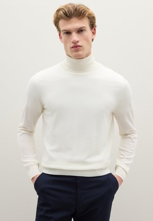 HIGH-NECK REGULAR FIT - Maglione - optical white