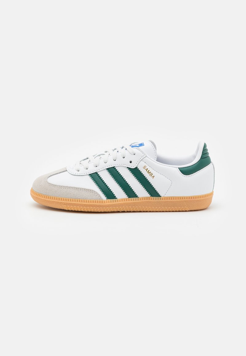 adidas Originals SAMBA OG UNISEX - Tenisky - footwear white/collegiate green
