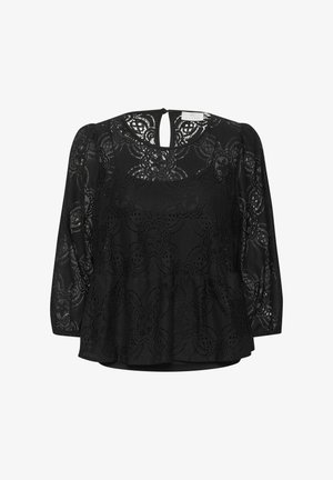 Kaffe, KAPAULA LACE - Bluse - black deep