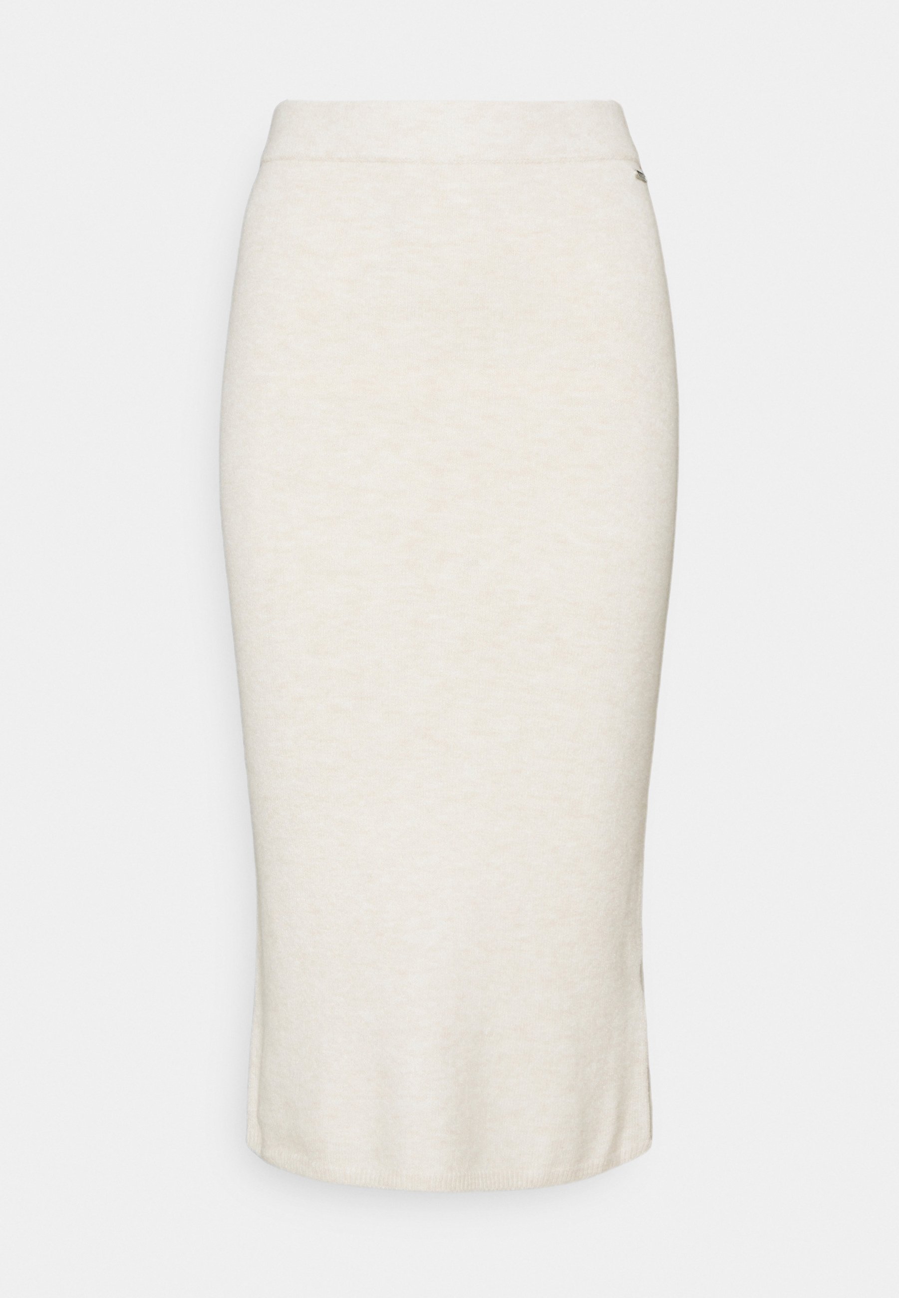 Beige midi skirt