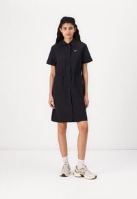 Nike Sportswear - Shirt dress - black/white Thumbnail Image 1