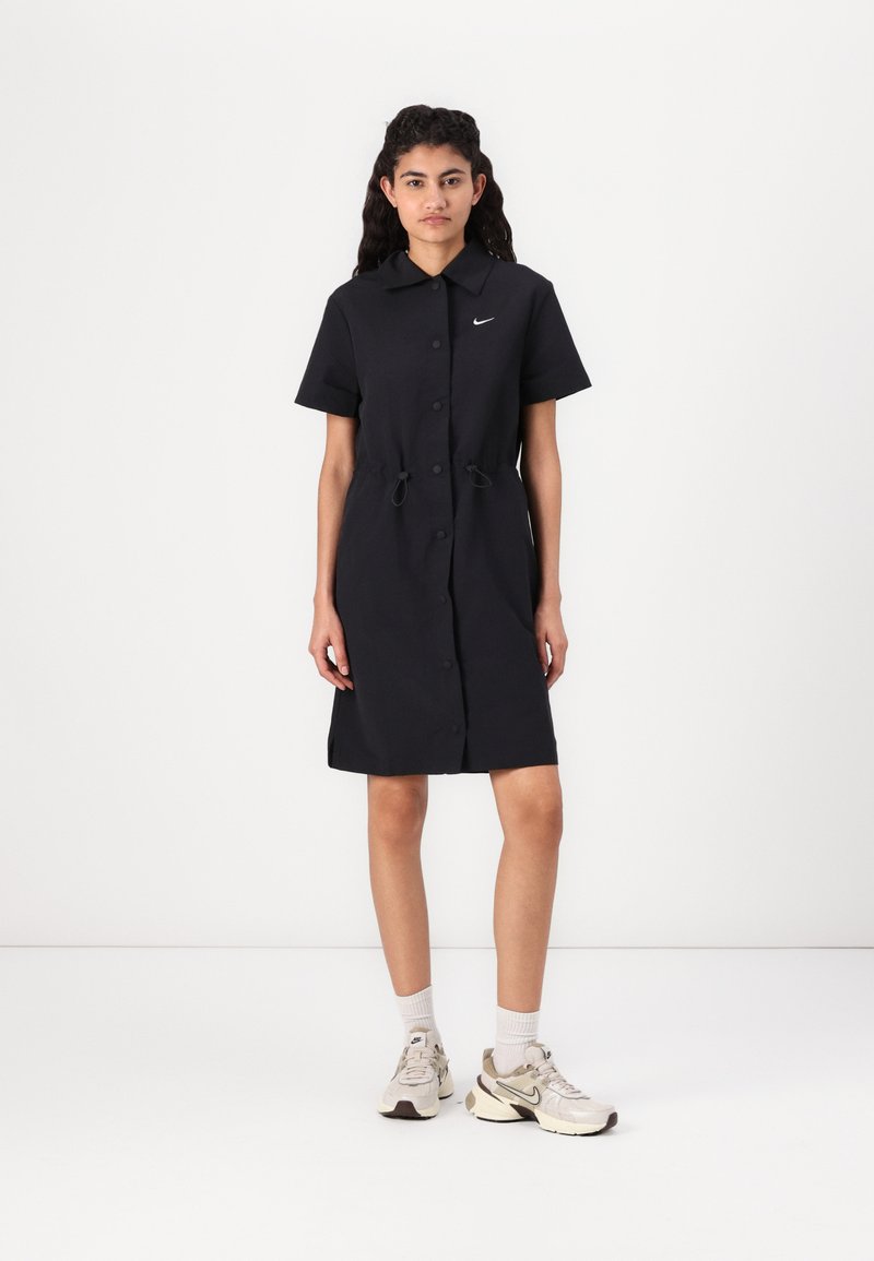 Nike Sportswear - Shirt dress - black/white, Enlarge