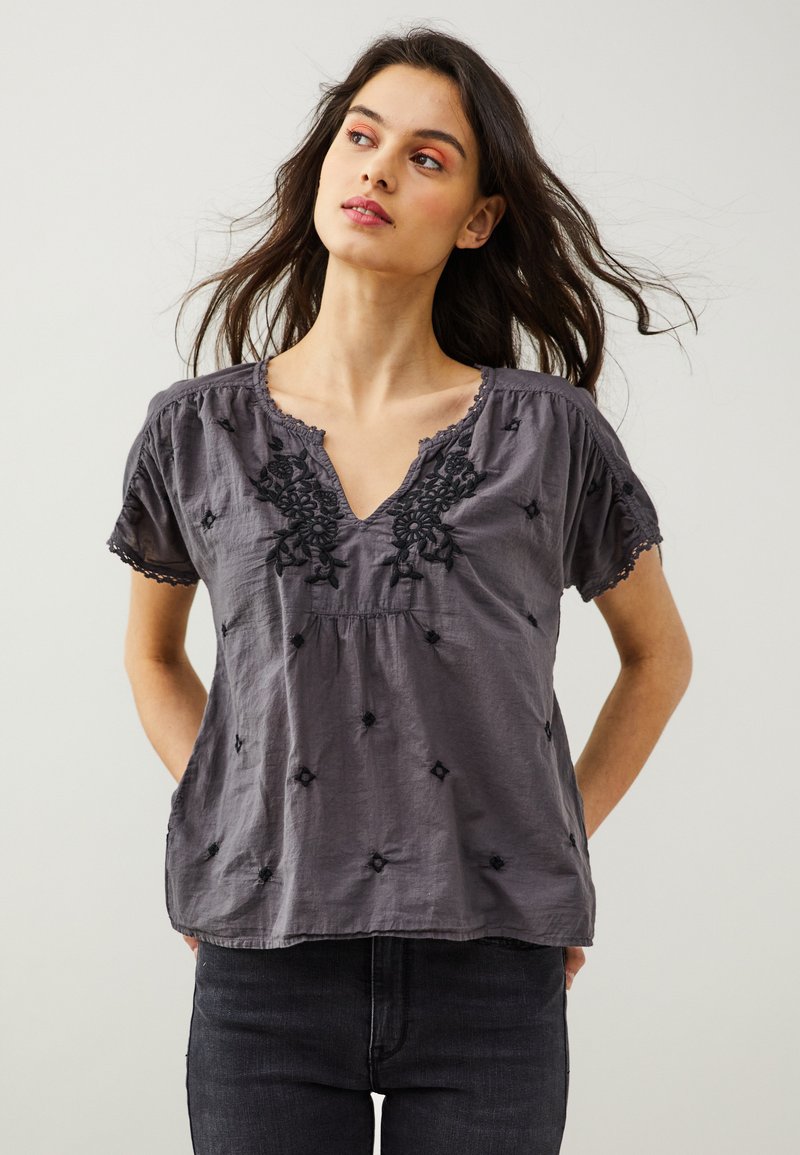 Odd Molly AZALEA Blouse deep asphalt/zwart Zalando.nl