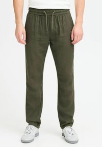 Blend BHBILLY  LINEN MIX - Broek - olive night