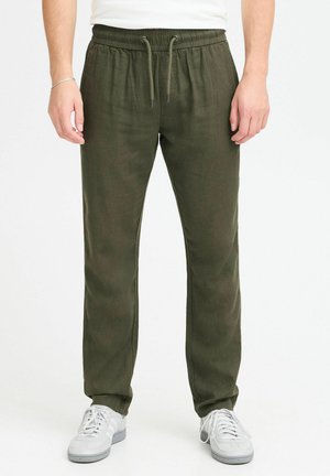 Blend BHBILLY  LINEN MIX - Broek - olive night