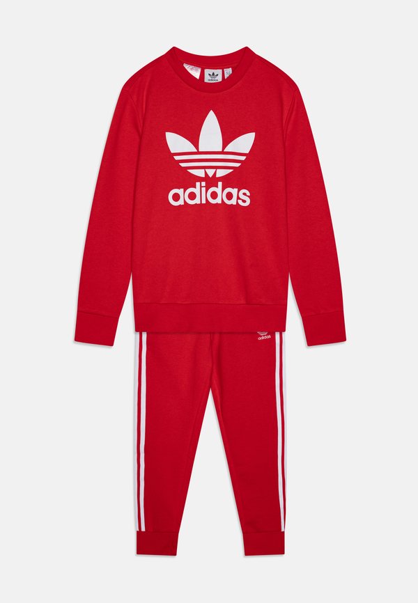ADICOLOR CREW KIDS - Tracksuit - better scarlet