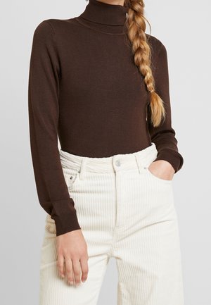 Striktrøje - brown