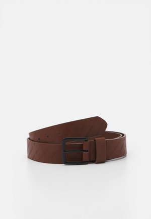 ALLOVER LOGO BELT - Belt - cognacbrown