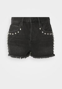AllSaints HEIDI STUD - Denim shorts - washed black