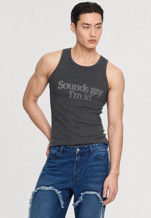 Carne Bollente SOUNDS GAY STONED UNISEX - Μπλούζα - black