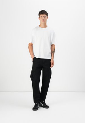 JJHUGO LOOSE TEE CREW NECK 3 PACK - Osnovna majica kratkih rukava - white/black