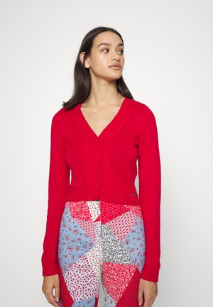 CROP CARDI - Kofta - jester red