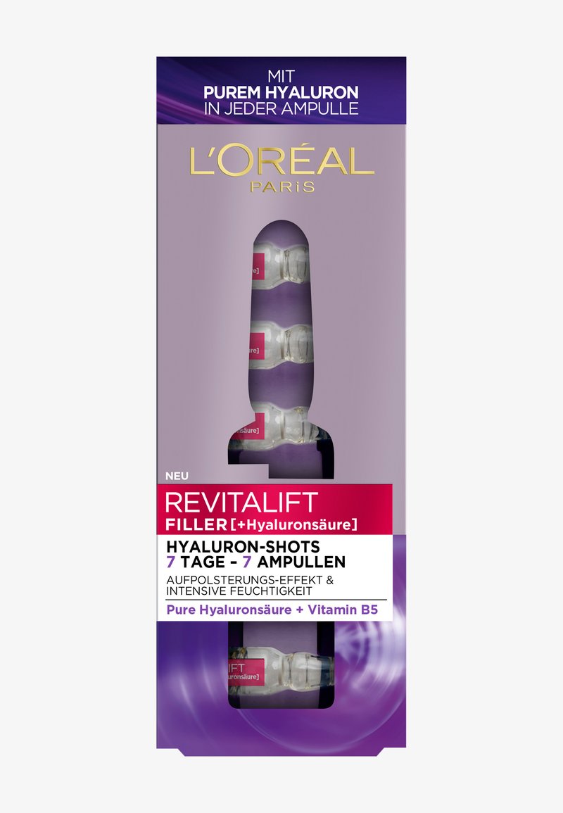 L'Oréal Paris Skin - REVITALIFT FILLER 7 DAY HYALUROCURE REPLUMPING AMPOULES - Serum, Powiększ